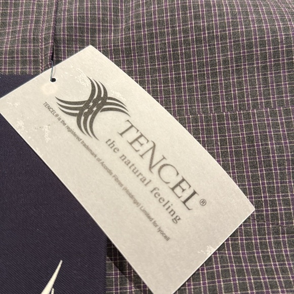 NWT Nautica Windy Charcoal Flannel 55% cotton 45% Tencel pocket shirt Men’s M - Picture 9 of 11